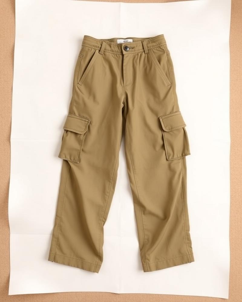 Wide Leg Cargo — Khaki