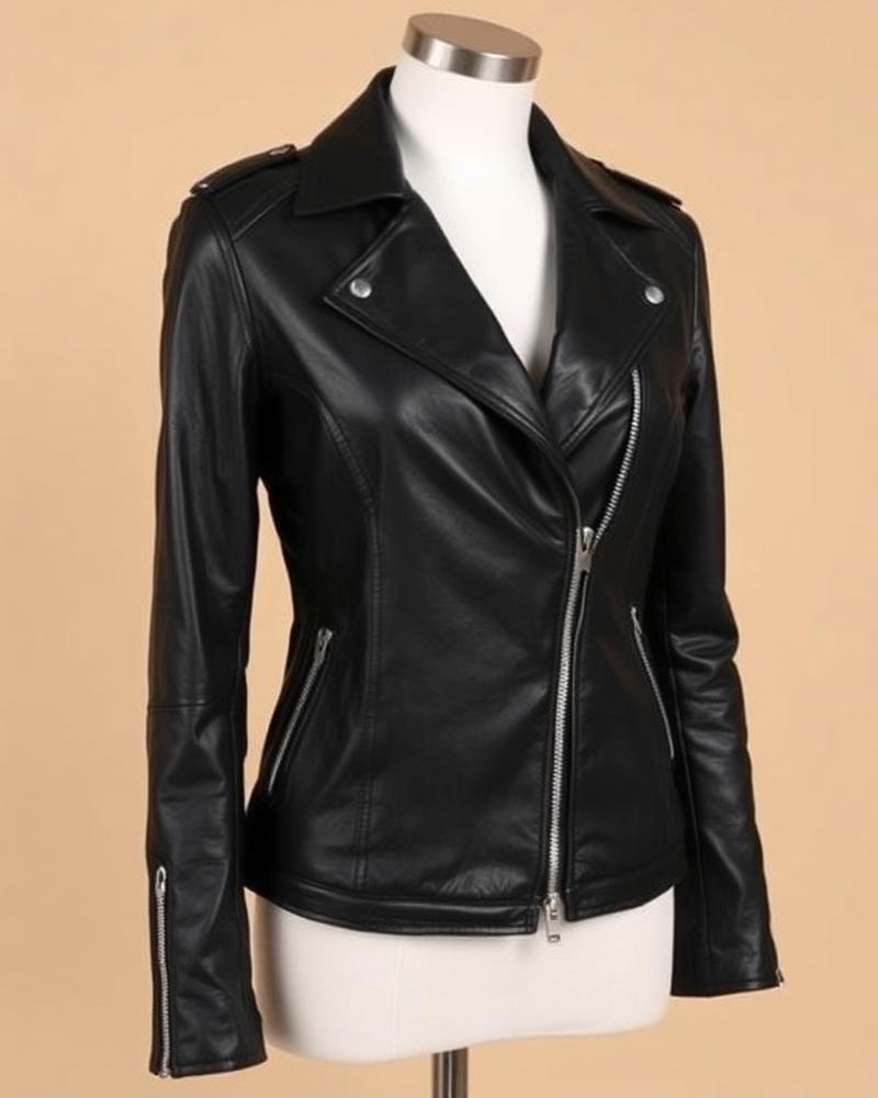 Faux Leather Biker Jacket